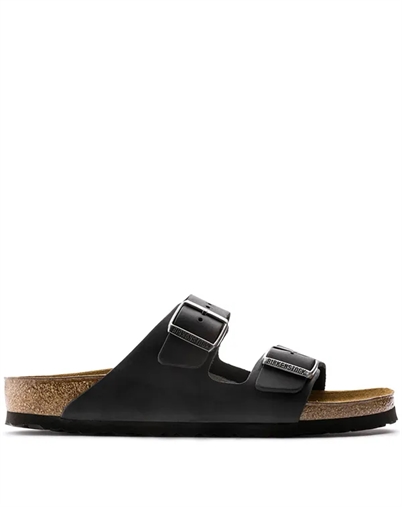 Birkenstock - Arizona Oiled Leather Sandal - Black
